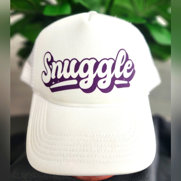 White and Purple Trucker Hat - Picture 1 of 5